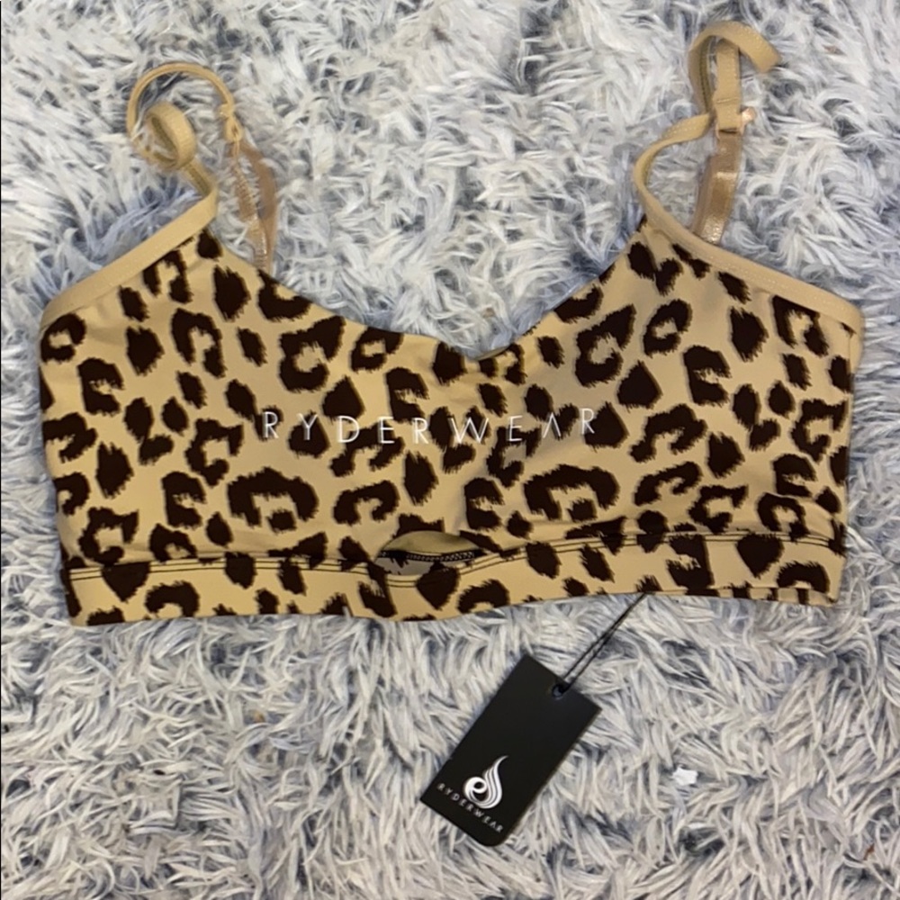 Ryderwear limited edition leopard sports bra